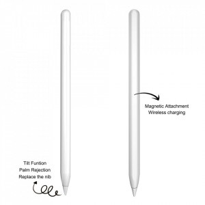 Stylus Pen pentru iPad, Palm Rejection, Techsuit M2 - Alb - Img 2