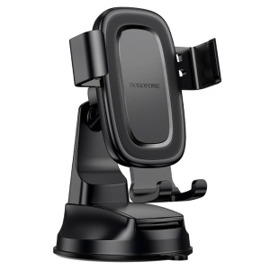Suport Auto Gravity Borofone BH130, Parbriz/Bord, Reglaj 360°, Compatibil 6.1–7.0 inch, Negru