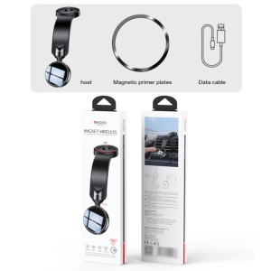 Suport auto, Incarcare wireless 15W, MagSafe, Bord, Ventuza, Yesido, Negru - Img 3