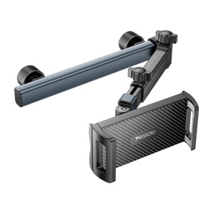 Suport auto tetiera, Brat telescopic, Rotatie 360 grade, 4.7-13 inch, Yesido, Negru