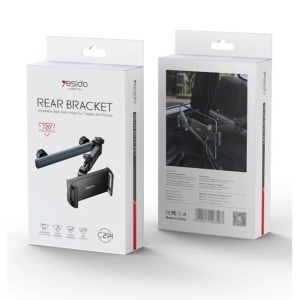 Suport auto tetiera, Brat telescopic, Rotatie 360 grade, 4.7-13 inch, Yesido, Negru - Img 7
