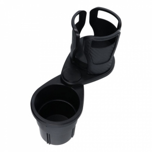 Suport Auto Universal Skyddar EasyGrip, Cup Holder Dublu, Ajustabil, Extender Multifuncțional pentru Băuturi, Telefon și Snacks-uri, Compatibil cu Majoritatea Mașinilor - Negru - Img 5