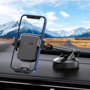 Suport de Telefon pentru Bord si Parbriz cu Ventuza, 360┬░, 4.7" - 7", Ugreen LP200, Negru - Img 2
