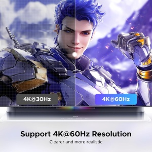 Switch, 2in, 1out, 4K@60Hz, Ugreen AW503 - Gri - Img 6