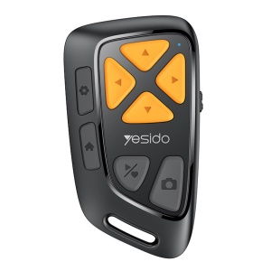 Telecomanda Bluetooth, Scroll Social Media, Selfie Remote, USB-C, 200mAh, Yesido, Negru