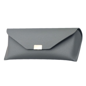 Toc Ochelari capsa, Piele Poliuretanica, set cu sticker, Model ETK4, Gri