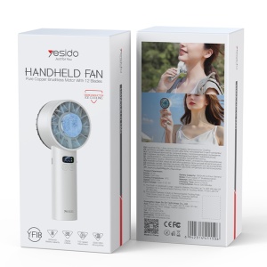 Ventilator portabil, Racire activa semiconductor, 3600mAh, 100 viteze, Yesido, Alb - Img 7