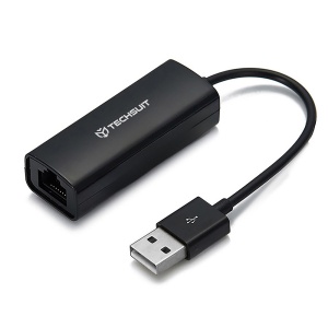 Adaptor Retea USB la LAN 100Mbps – USB-A Tata la RJ45, SKYDDAR INNOVATION, Conexiune Stabila, NetLink AC19, set cu sticker, Negru