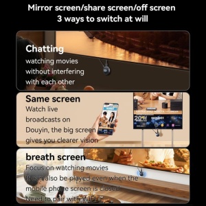 Adaptor Screen Mirroring, Wireless, Dual Band 2.4GHz/5GHz, Full HD 1080P, Yesido, Negru - Img 5