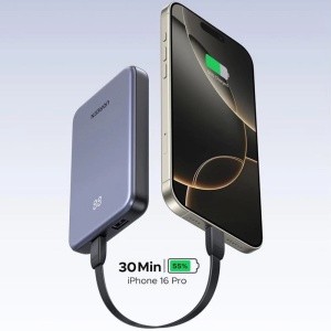 Baterie Externa USB, Type-C, 22.5W, 10000mAh, Ugreen PB507 - Gri - Img 5