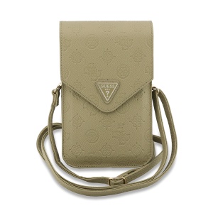 Borseta Ajustabila pentru Telefon - Guess Grained Peony Triangle, Beige