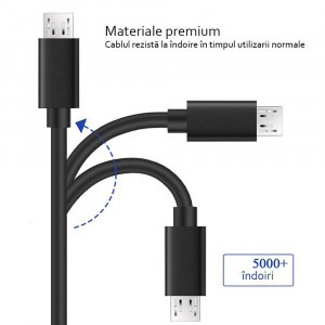 Cablu de Date USB la Micro-USB, 1m - Samsung (ECB-DU4AWE) - White (Bulk Packing) - Img 7