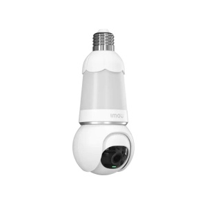 Camera Wi-Fi de interior Bulb Cam, 5MP, bec E27, microfon incorporat, cu detectare a miscarii, Imou (IPC-S6DP), Alb