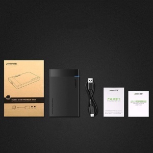Carcasa HDD/SDD, SATA, 5Gbps + Cablu USB la Micro-B, Ugreen US221, Negru - Img 7