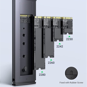 Carcasa SDD, M.2 NVMe, 10Gbps, 2TB, Ugreen CM578 - Dark Blue - Img 4