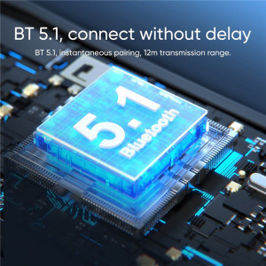 Casti Bluetooth 5.1, Bone Conduction, Open-Ear Design - JoyRoom (JR-X2) - Black - Img 3