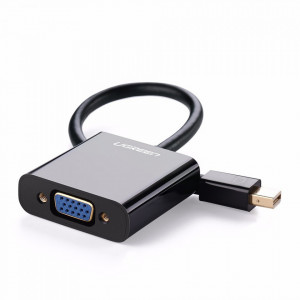 Convertor Mini DisplayPort la VGA 1080P, Ugreen, Negru - Img 1