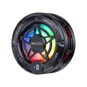 Cooler telefon, Magnetic, Semiconductor, RGB, Digital Display, Yesido, Negru