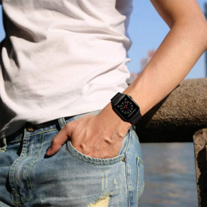 Curea Apple Watch (38mm / 40 mm / 41 mm), Techsuit W033 - Negru - Img 2