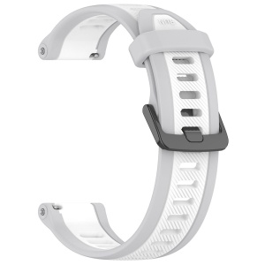 Cureas Silicon pentru Samsung Galaxy Watch 4/5/Active 2, Huawei Watch GT 3 (42mm)/GT 3 Pro (43mm), 20mm, SKDR BandPro W053 - Alb