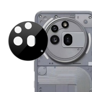 Folie camera pentru Nothing Phone (3a) Pro, SKYDDAR INNOVATION, Camera Glass Negru, set cu sticker