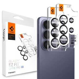 Folie Camera pentru Samsung Galaxy S26 Ultra (set 2) - Spigen Glas.tR Optik EZ Fit Pro HD (AGL11076) - Black