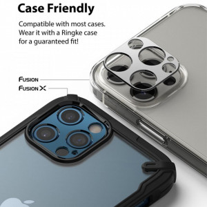 Folie iPhone 12 Pro Max, Camera Styling, Ringke - Silver - Img 2