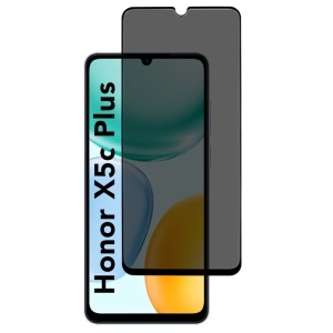Folie pentru Honor X5c Plus, Anti-spy Ultra HD, Protectie 9H, Montare Simplă, 111D, set cu sticker, Privacy
