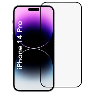 Folie pentru iPhone 14 Pro, SKYDDAR INNOVATION, Sticla Securizata, Ultra HD, Protectie 111D, Montare Simplă, Transparent, set cu sticker