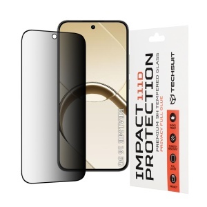 Folie pentru Realme 16 5G, Anti-spy Ultra HD, Protectie 9H, Montare Simplă, 111D, set cu sticker, Privacy