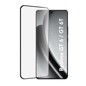 Folie pentru Realme GT 6 / GT 6T, SKYDDAR INNOVATION, Sticla Securizata, Ultra HD, Protectie 111D, Montare Simplă, set cu sticker, Transparent - Img 1