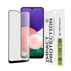Folie pentru Samsung Galaxy A22 5G, SKYDDAR INNOVATION, Sticla Securizata, Ultra HD, Protectie 111D, Montare Simplă, Transparent, set cu sticker