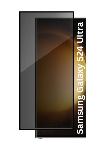 Folie pentru Samsung Galaxy S24 Ultra, Anti-spy Ultra HD, Protectie 9H, Montare Simplă, 111D, Privacy, set cu sticker