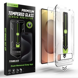Folie pentru Samsung Galaxy S25 Ultra, sticla securizata, Sistem montare, Protectie 9H, set cu sticker, TitanGlass CrystalHD, Transparenta