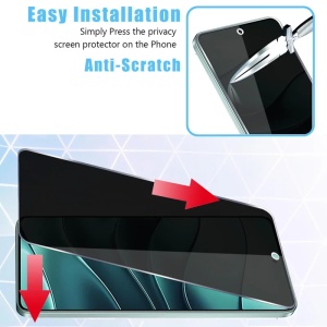 Folie pentru Xiaomi Poco X8 Pro, Anti-spy Ultra HD, Protectie 9H, Montare Simplă, 111D, set cu sticker, Privacy - Img 4