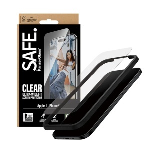 Folie Sticla pentru iPhone 17 Air, Ultra-Wide Fit w. EasyAligner, PanzerGlass, Anti-Soc si Anti-Bule, Transparent