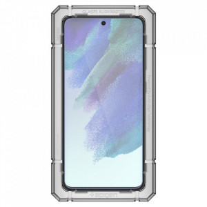 Folie sticla Samsung Galaxy S21 FE, ALM Glas (2xPack) Spigen - Clear - Img 3