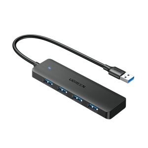Hub Multifunctional, 4x USB3.0, 0.15m, Ugreen CM219, Negru - Img 3