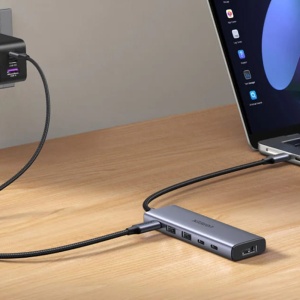 Hub USB-C 6in1, Ugreen CM511, Gri - Img 4