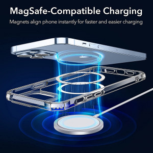 Husa iPhone 13 Pro, ESR Air Armor HaloLock - Transparent - Img 5
