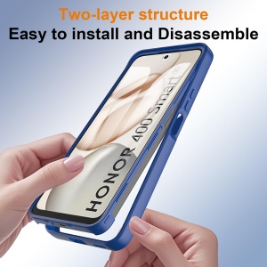Husa 360° Honor 400 Smart / X7d 4G, SKYDDAR INNOVATION, [Pachet 360°] ColorVerse, set cu sticker, Albastru - Img 3