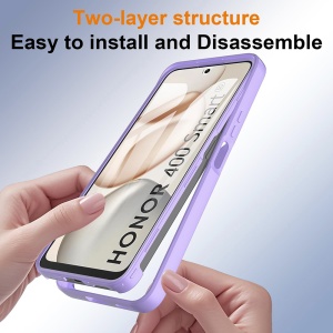 Husa 360° Honor 400 Smart / X7d 4G, SKYDDAR INNOVATION, [Pachet 360°] ColorVerse, set cu sticker, Mov - Img 2