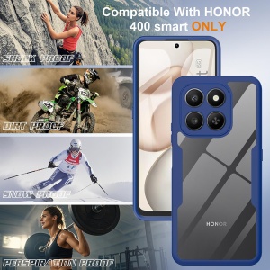Husa 360° Honor 400 Smart / X7d 4G, SKYDDAR INNOVATION, [Pachet 360°] ColorVerse, set cu sticker, Albastru - Img 5