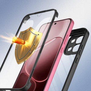 Husa 360° Oppo A6 Pro 5G, Fata spate, [Pachet 360°] ColorVerse, set cu sticker, Negru - Img 4