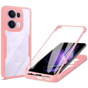 Husa 360° Oppo Reno13 Pro, SKYDDAR INNOVATION, [Pachet 360°] ColorVerse, Roz, set cu sticker