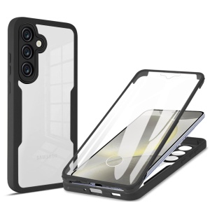 Husa 360° Samsung Galaxy S25, SKYDDAR INNOVATION, [Pachet 360°] ColorVerse, set cu sticker, Negru