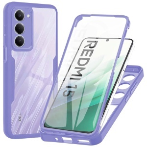 Husa 360° Xiaomi Redmi 15 5G / Redmi 15 4G, SKYDDAR INNOVATION, [Pachet 360°] ColorVerse, set cu sticker, Mov