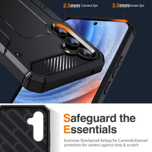 Husa antisoc Samsung Galaxy A54 cu suport birou, Techsuit Kickstand - Negru - Img 5