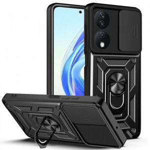Husa Honor X7b cu inel magnetic si protectie camera Skyddar CamShield - Negru - Img 1