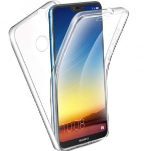 Husa Huawei P Smart Plus 2019 din silicon 360°, Skyddar TPU - Transparent